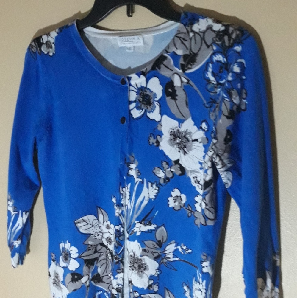 Blue cardigan